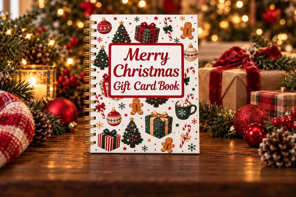 Traditional Christmas Gift Card Book